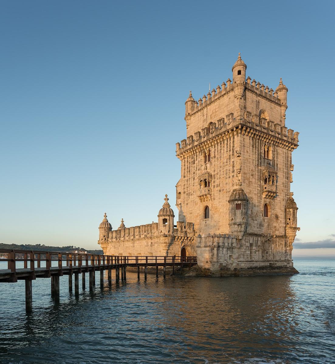 Torre de Belém at sunrise, Lisbon, Portugal julesvernex2