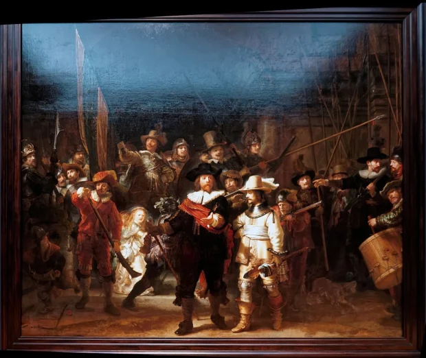 Amsterdam, Netherlands, Rijksmuseum Night Watch Amsterdam - Rijksmuseum 1885 - The Gallery of Honour (1st Floor) - De Nachtwacht - The Night Watch 1642 by Rembrandt van Rijn