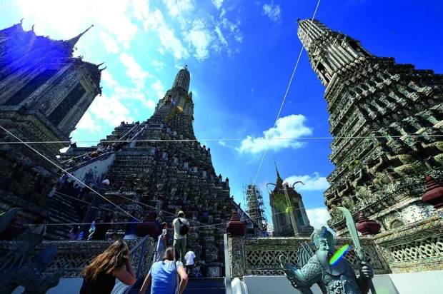 Bangkok, Thailand, Wat Arun Guardian Statues Bangkok Wat Arun Ratchawararam 3
