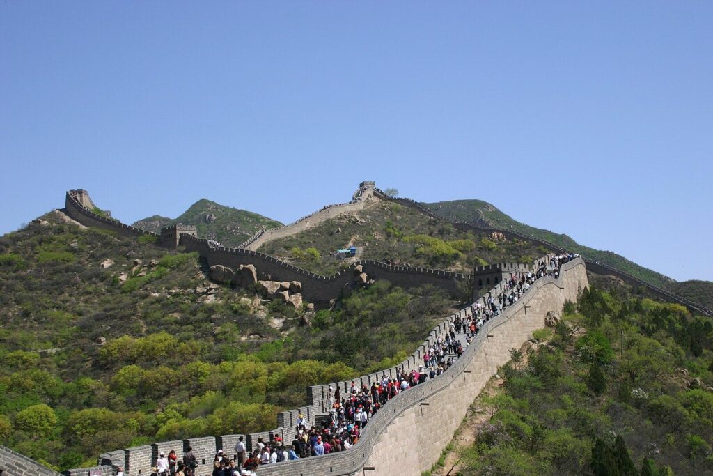 Great Wall of China at Badaling, China, April 2004