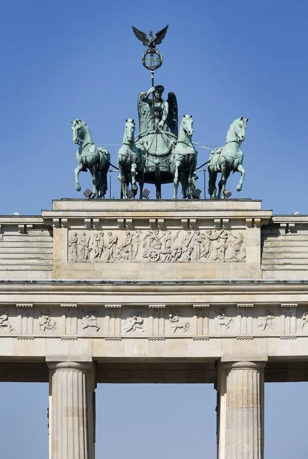 Berlin- A quadriga atop the Brandenburger Gate - 3563