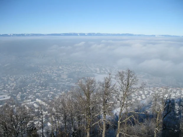 Bern, Switzerland, Gurten 2009-01-11 View from Gurten near Berne in Winter 03