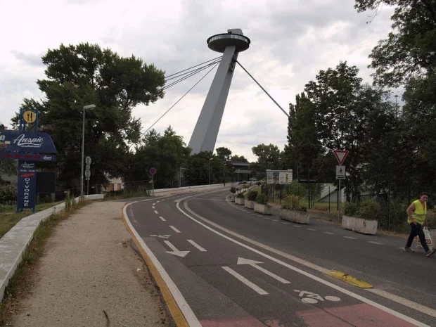 Bratislava, Slovakia, UFO Observation Deck Donauradweg near Most SNP in Bratislava