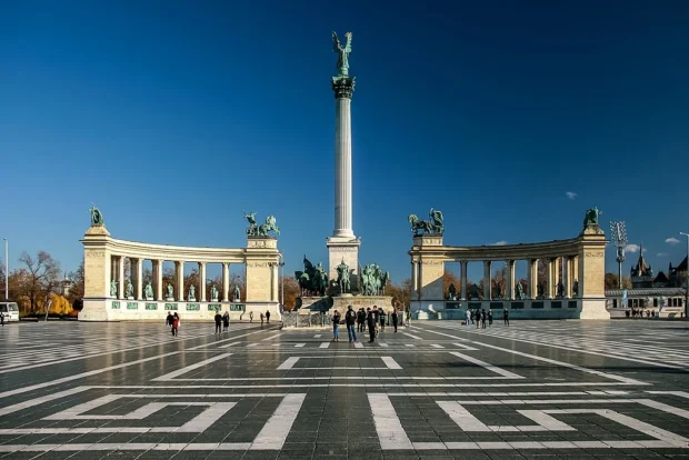 Budapest, Hungary, Heroes' Square Budapest Heroes' Square (30600452383)