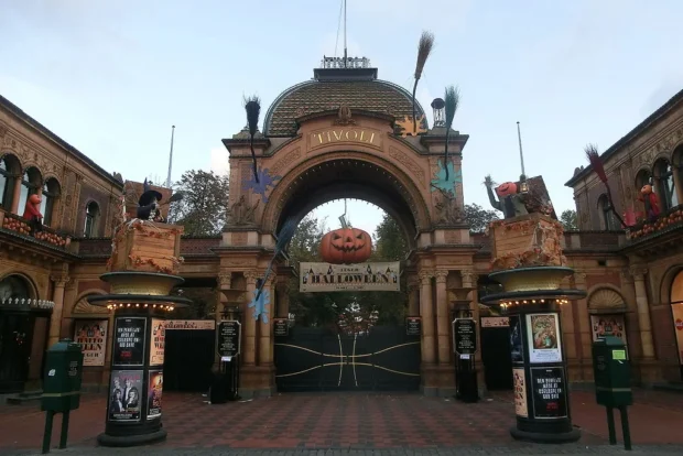 Copenhagen, Denmark, Tivoli Gardens Entrance Giardini di Tivoli copenhagen