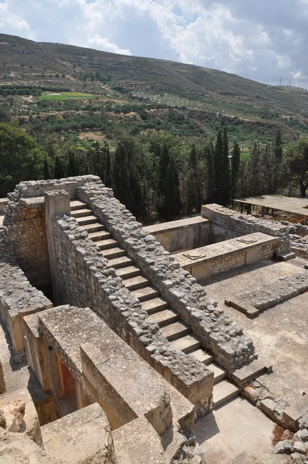 Grand Staircase in Knossos, Crete 001