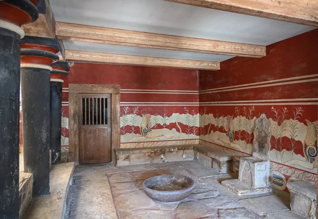 Knossos, Throne room, Sept. 2019