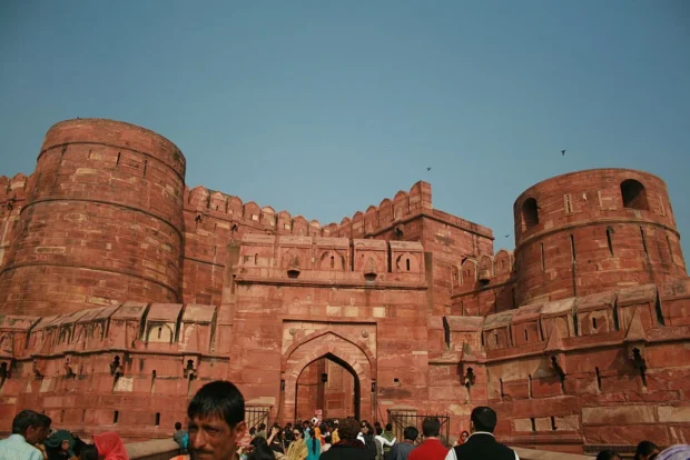 Gates and Walls-Red Fort-Agra-India5341