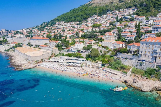 Banje Beach in Dubrovnik, Croatia (48612622823)