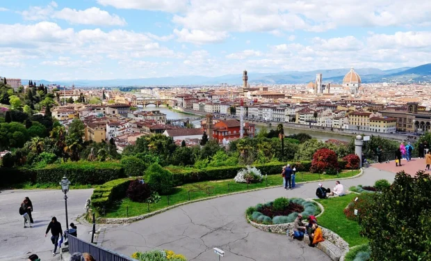 Florence, Italy, Piazzale Michelangelo Firenze Piazzale Michelangelo Vista su Firenze 10