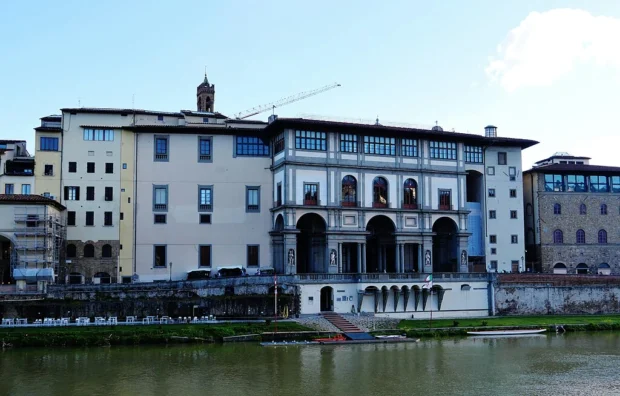 Florence, Italy, Uffizi Gallery Firenze Galleria degli Uffizi Esterno 2