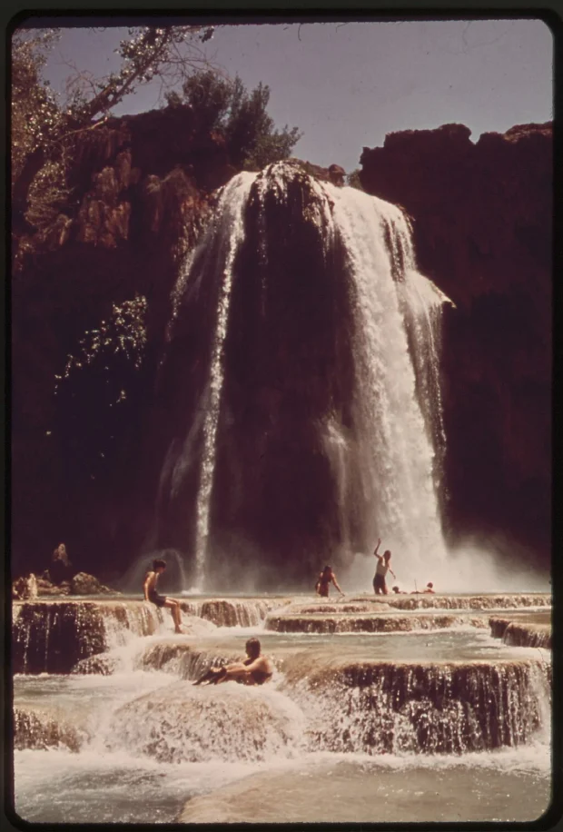 Grand Canyon, United States, Havasupai Waterfalls HAVASU FALLS, NEAR SUPAI IN GRAND CANYON NATIONAL PARK.
