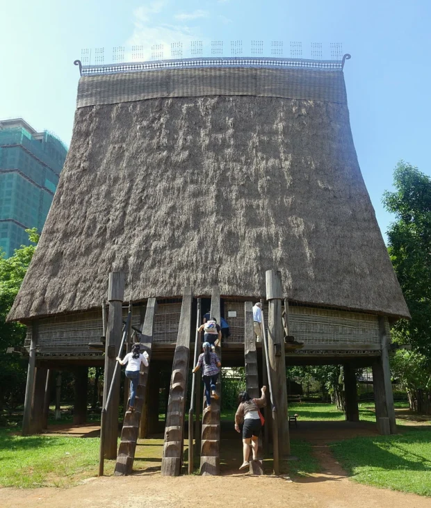 Bahnar Communal House - Vietnam Museum of Ethnology - Hanoi, Vietnam - DSC03414