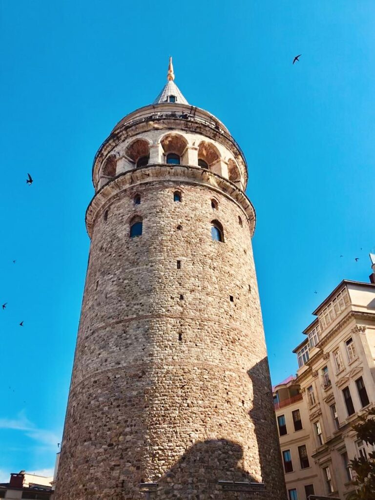 An exterior view of the Galata Tower, Istanbul