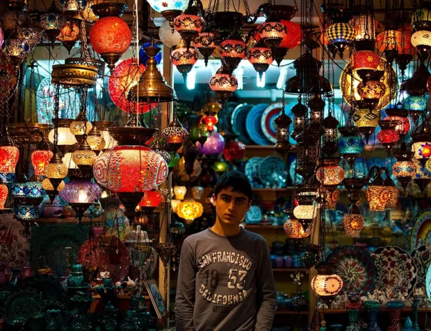 Istanbul, Turkey, Grand Bazaar Lanterns Lanterns in the Grand Bazaar 01