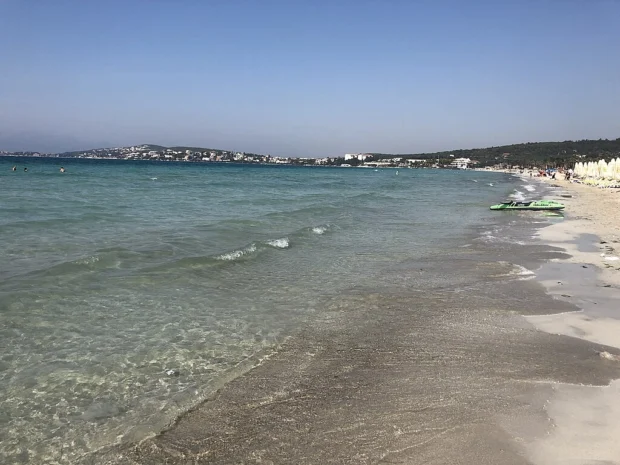 Izmir, Turkey, Çeşme Ilıca Beach in Çeşme, İzmir