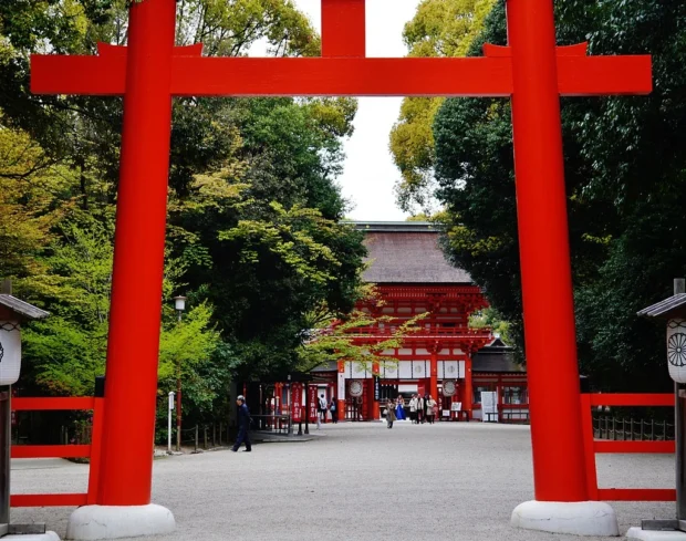 Kyoto, Japan, Shimogamo Shrine Kyoto Shimogamo-jinja Torii 6