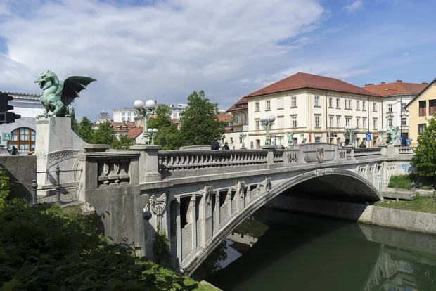 Ljubljana, Slovenia, Dragon Bridge Dragons Bridge, Ljubljana 2