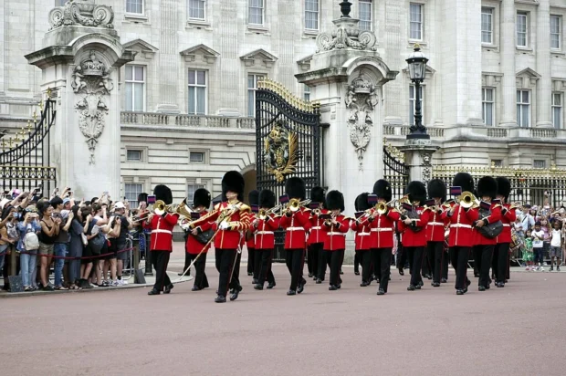 London, United Kingdom, Changing Of The Guard Buckingham Buckingham-Wachabloesung 56