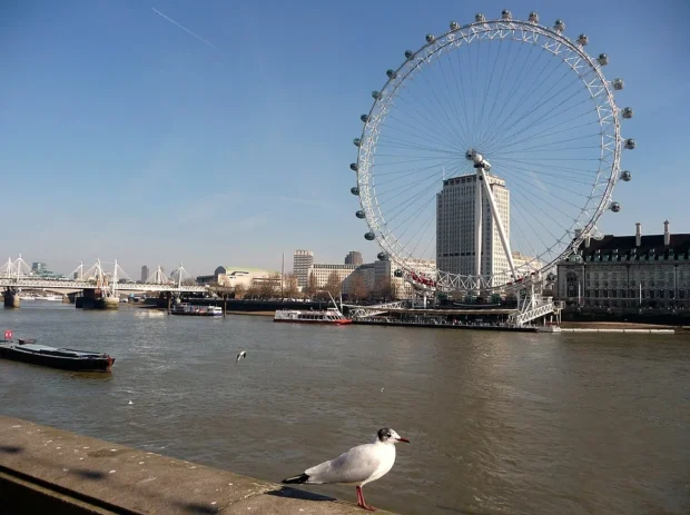 London, United Kingdom, London Eye River Thames London , Westminster - River Thames and London Eye - geograph.org.uk - 1740634