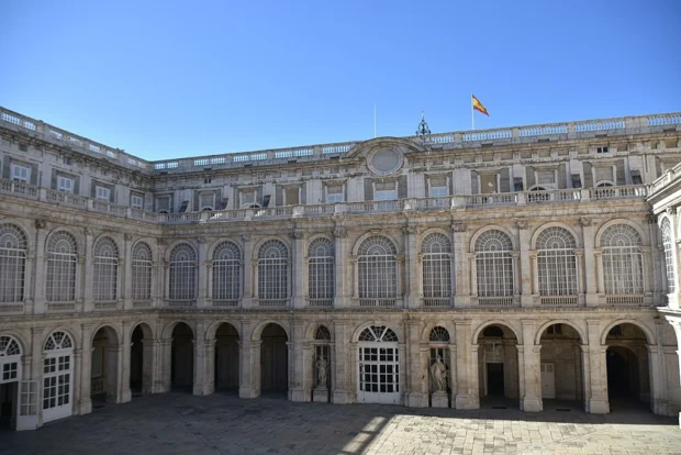 Madrid, Spain, Royal Palace Courtyard Madrid Royal Palace of Madrid (24) (28716614883)