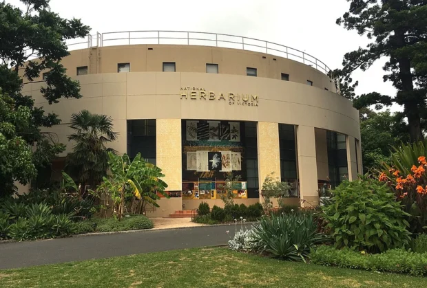 Melbourne, Australia, Royal Botanic Gardens National Herbarium of Victoria facade