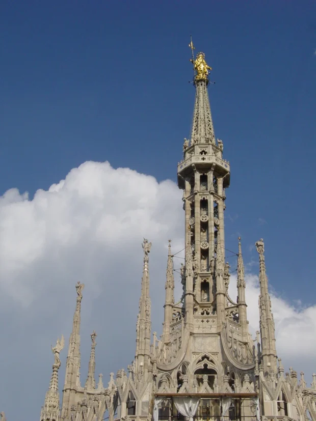 Milan, Italy, Madonnina Duomo Di Milano Duomo Madonnina