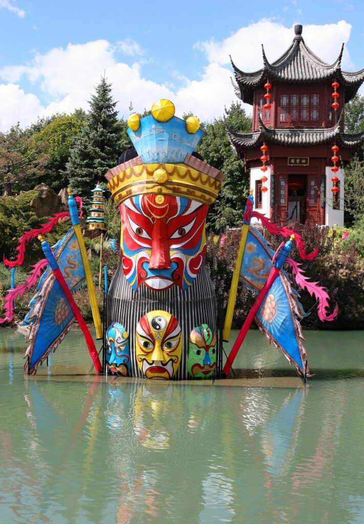 Chinese garden of Montreal botanical garden Canada