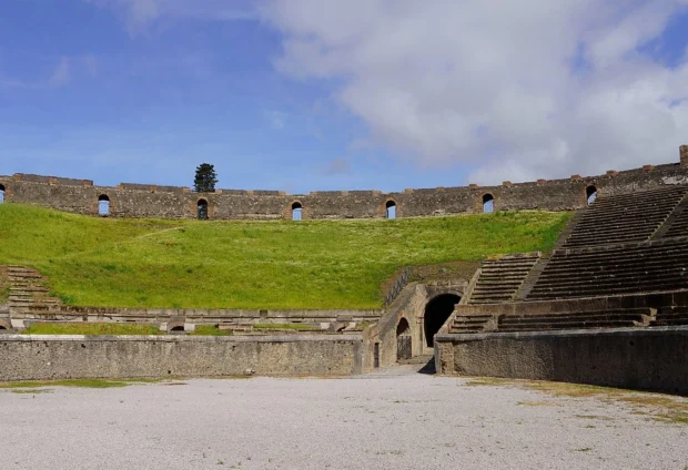 Naples, Italy, Pompeii Ruins Amphitheatre (Pompeii) - Arena inside