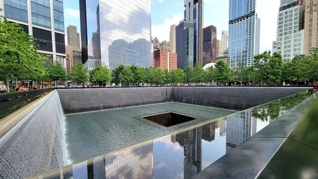 New York, United States, 9/11 Memorial Pools 911 Memorial - South Pool