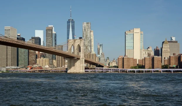 New York, United States, Brooklyn Bridge Brooklyn Bridge, view from Brooklyn Bridge Park, New York City, 20231002 0851 1561