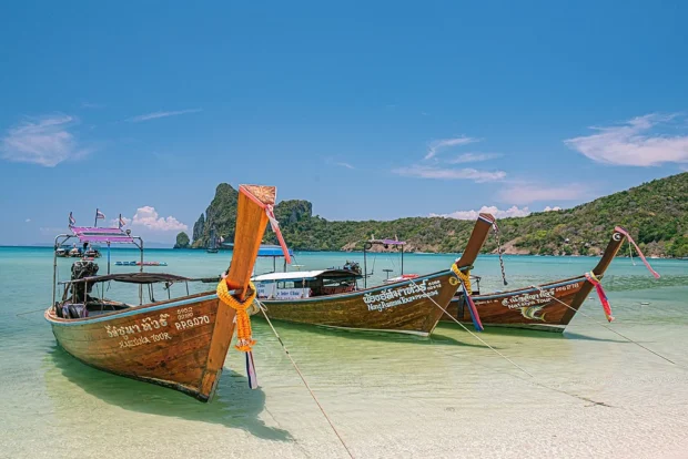 Phuket Island, Phuket, Thailand, Phi Phi Longtail Boat Longtails of Krabi