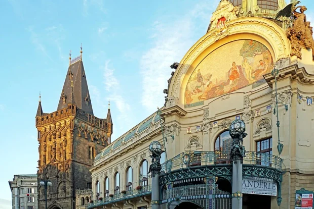 Czech-03725 - Municipal House & Powder Tower (33018787175)