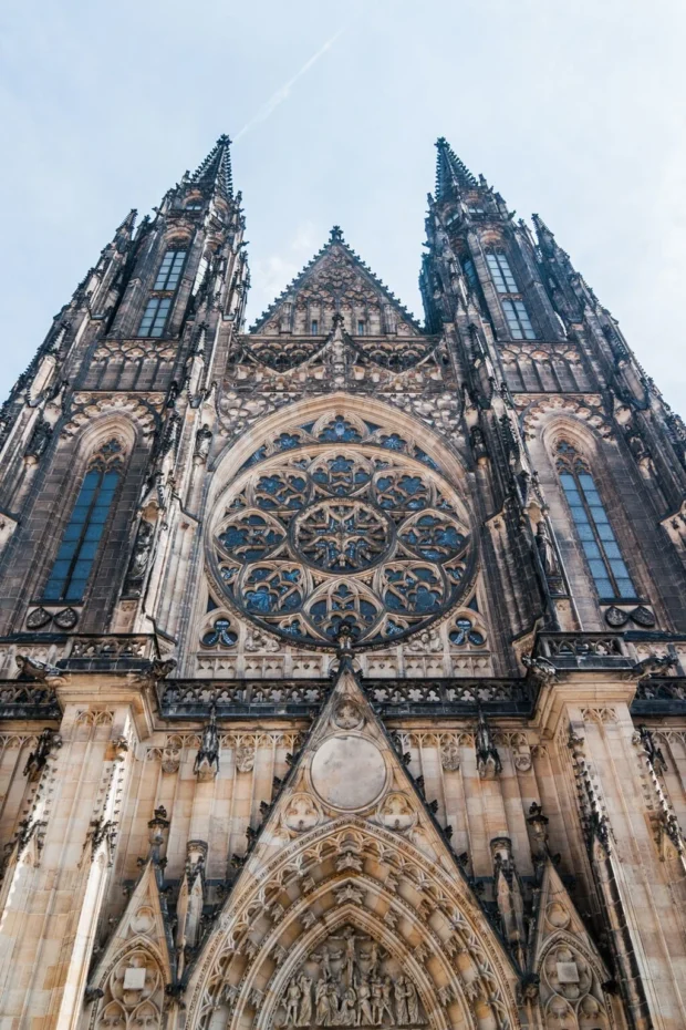 Front of the Metropolitan Cathedral of Saints Vitus, Wenceslaus and Adalbert