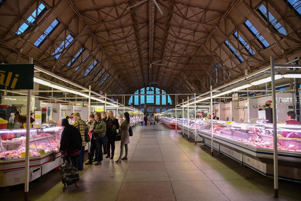 German zeppelin hangars, now Riga Central Market (23074882114)