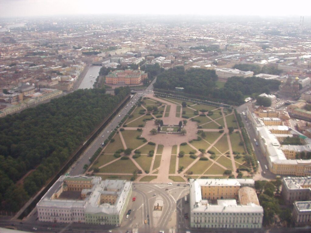 Field of Mars (Saint Petersburg) overhead