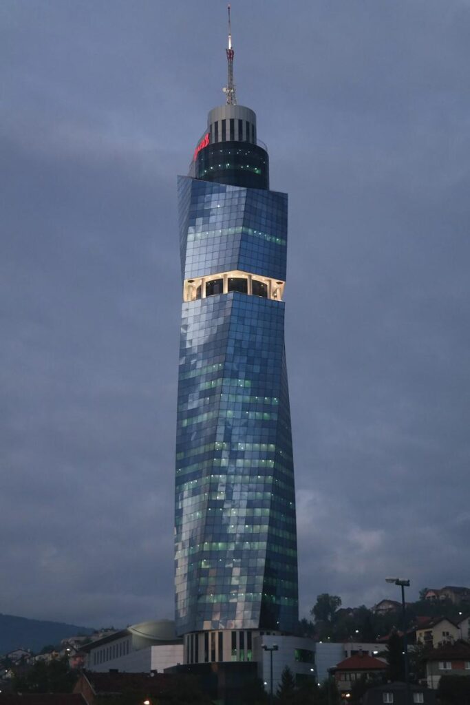Avaz Twist Tower in Sarajevo 2014
