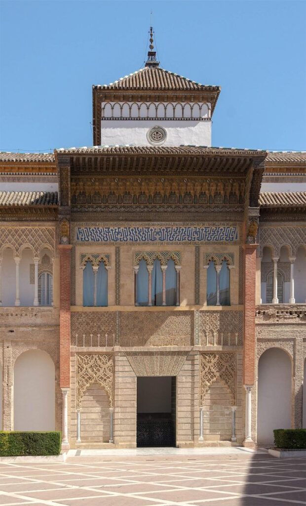 Patio de la Monteria Palace Pedro I Alcazar Seville Spain