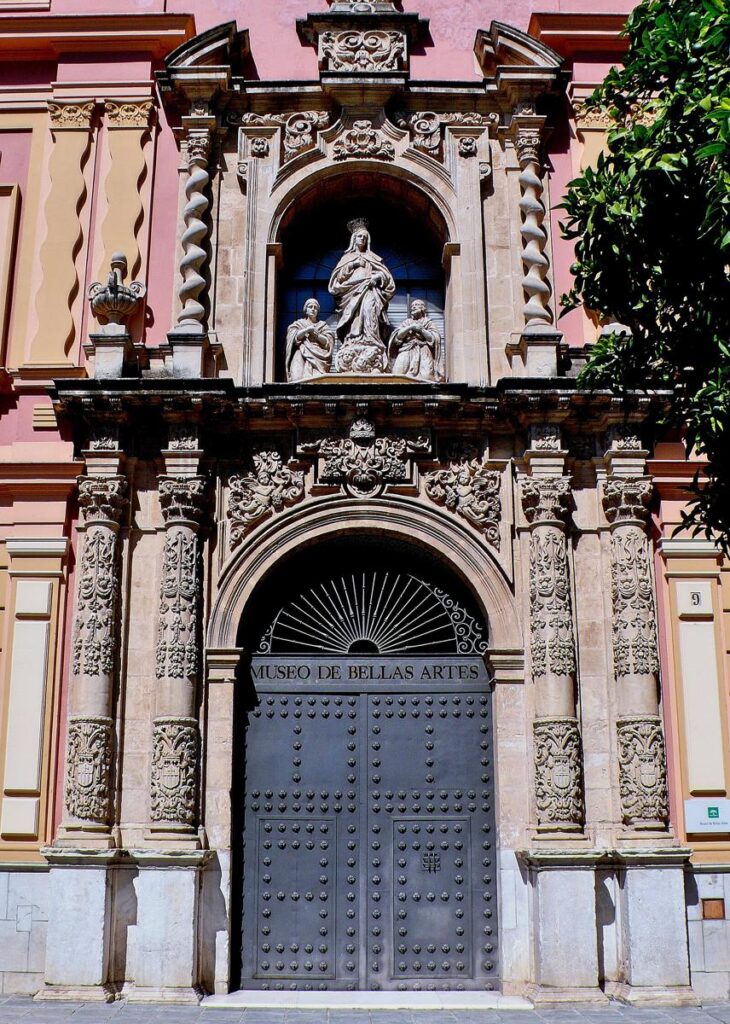 Portada principal del Museo de Bellas Artes de Sevilla
