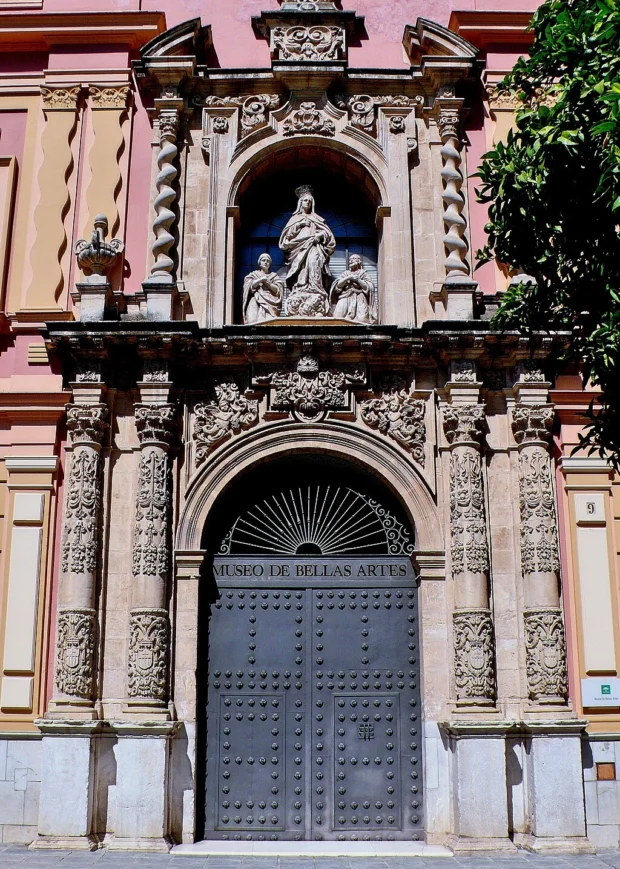 Seville, Spain, Museum of Fine Arts of Seville Portada principal del Museo de Bellas Artes de Sevilla