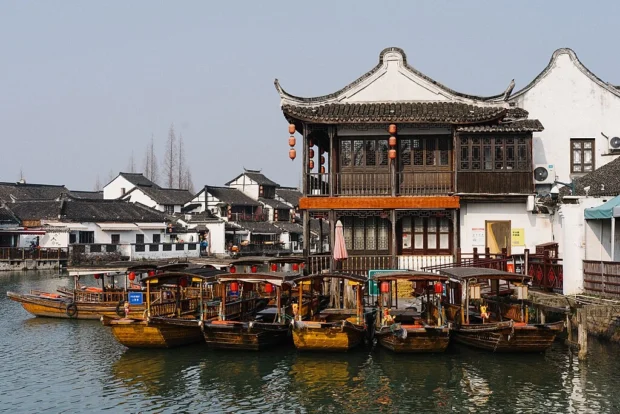 Zhujiajiao ancient water town, Nr. Shanghai, China - 3