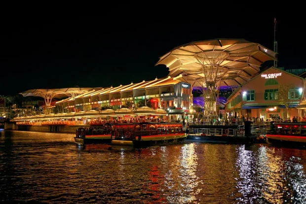 Clarke Quay at night, Singapore, 20240205 1946 6060