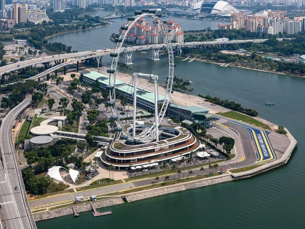 Singapore (SG), View from Marina Bay Sands, Singapore Flyer -- 2019 -- 4720