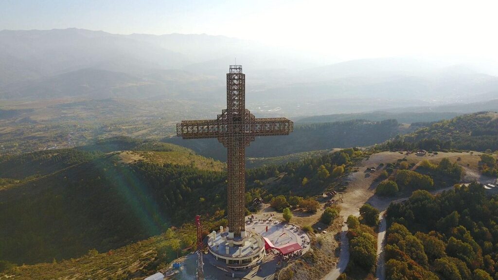 Aerial View of The Millennium Cross