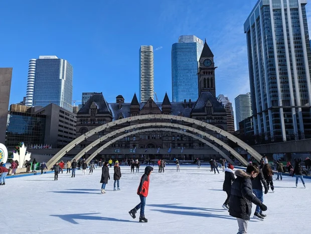 Ice rink at Nathan Phillips Square - 20230114