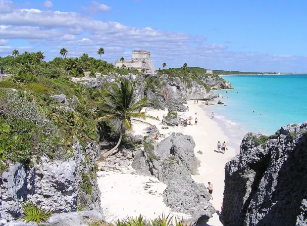 Tulum, Mexico, Tulum Ruins Beach at Tulum Ruins - panoramio (2)