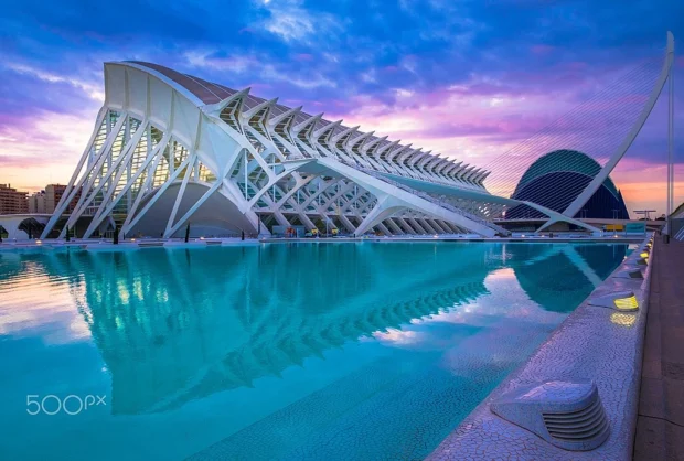 Valencia, Spain, City Of Arts And Sciences Valencia Ciutat De Les Arts I Les Ciències Valencia