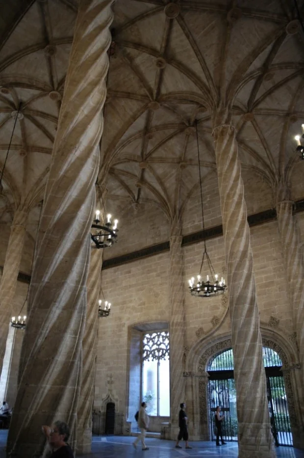 Valencia, Spain, Lonja De La Seda Columns Spain Valencia - Lonja de la Seda