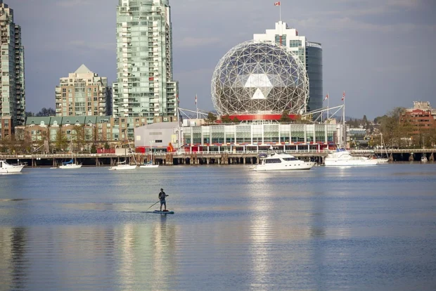 SUP with Science World, Yaletown Vancouver during coronavirus pandemic (49791278671)