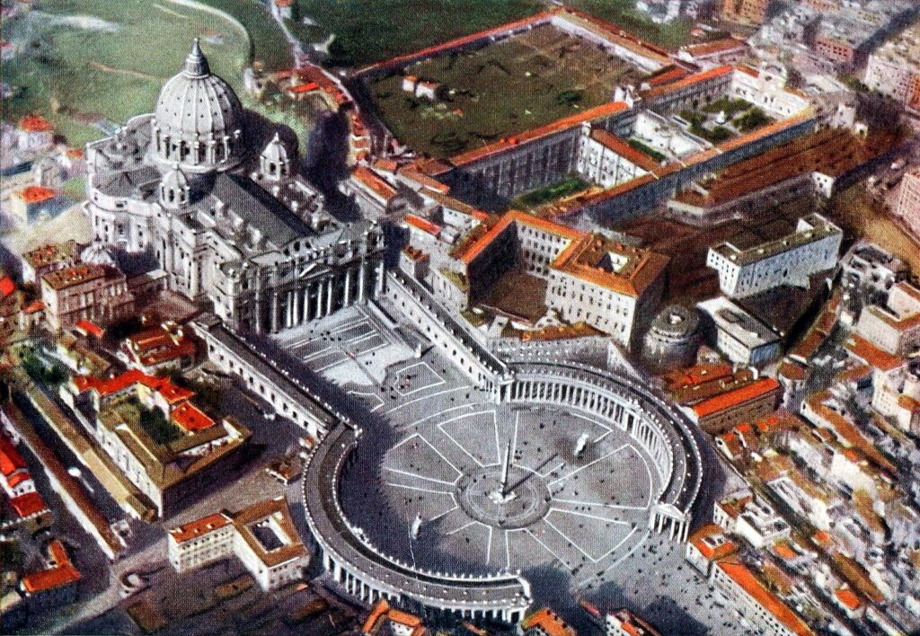 Collier's 1921 Vol 9 Frontispiece -- Vatican